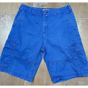 American Rag Cie Relaxed Fit Cargo Shorts Mens Size 33 Blue 100% Cotton Utility